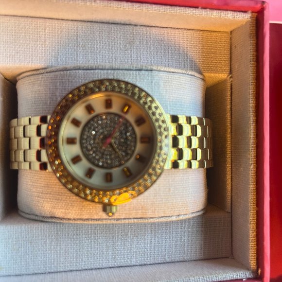 Gorgeous Isaac Mizrahi jeweled watch, NWT in original box - Picture 5 of 5